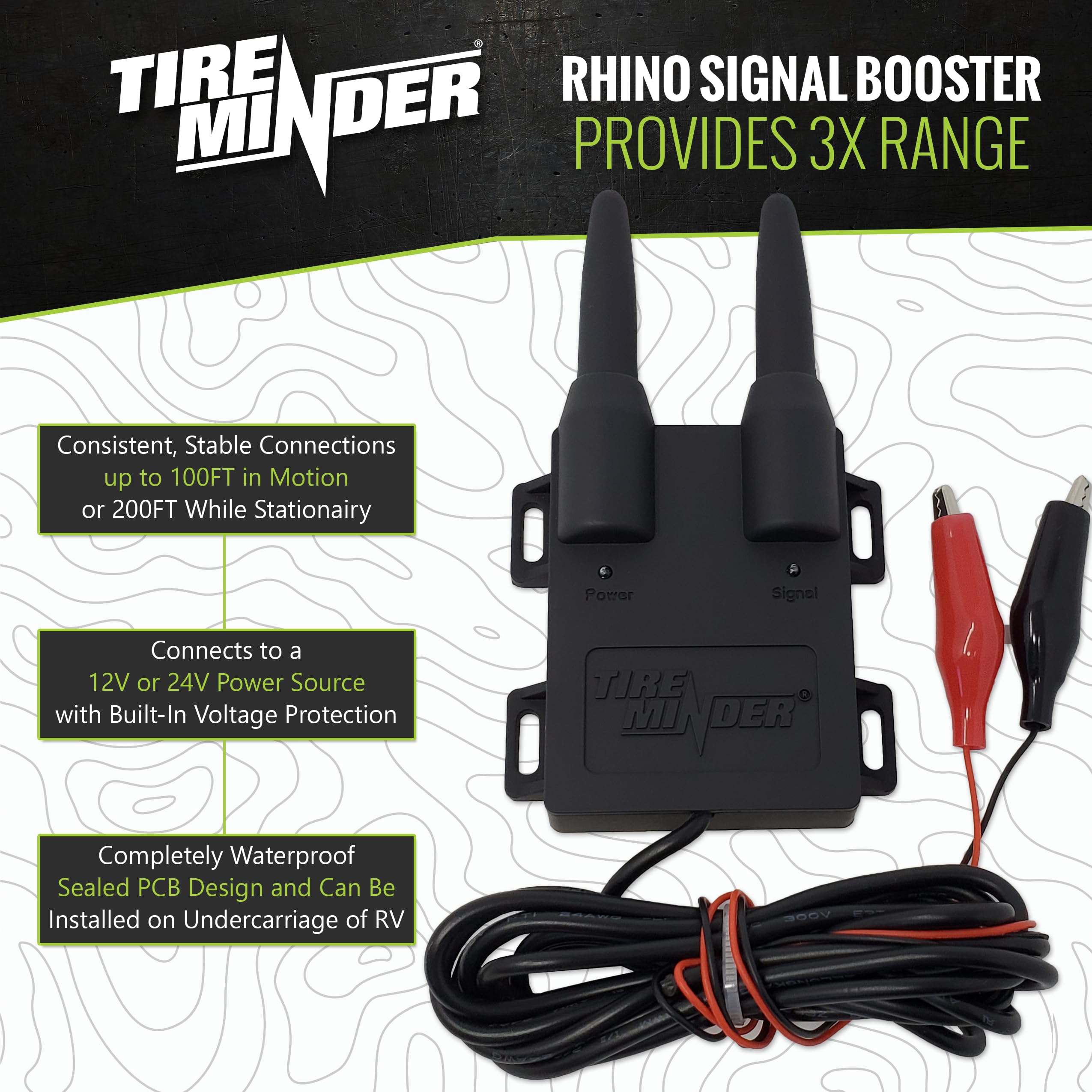 i10 TireMinder RV TPMS with 6 Transmitters