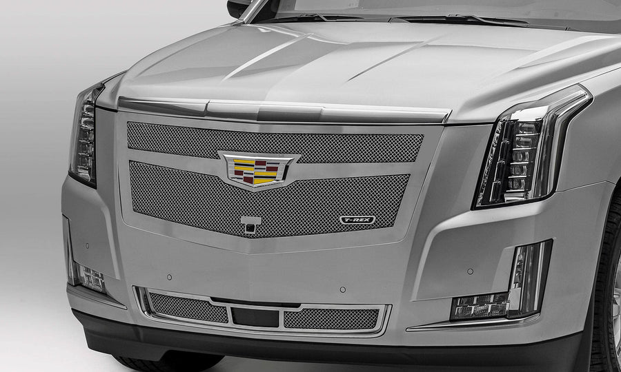 Upper Class Series T-Rex Grilles 2015i-2020 Escalade Main Grille, Chrome, 1 Pc, Replacement, Fits Vehicles with Camera - PN #56181
