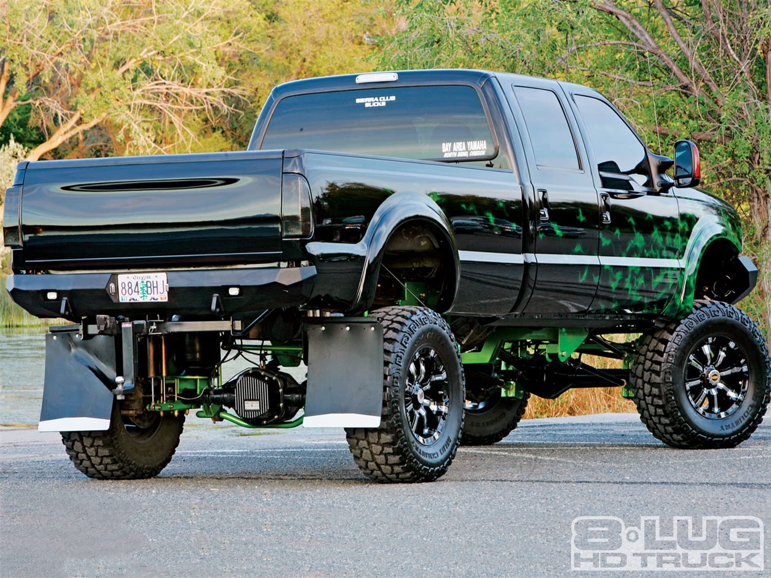 Satin Black Road Armor 61000B Rear Stealth Bumper for Ford Super Duty