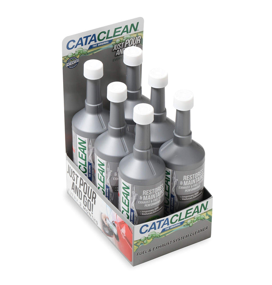 Cataclean Cleaner Fuel & Exhaust System – Pass Emissions Tests – Clear Check Engine Lights – Restores Catalytic Converters, DPF Filters and Cleans Fuel Systems, 16oz - Pack of 6 (120007-6)
