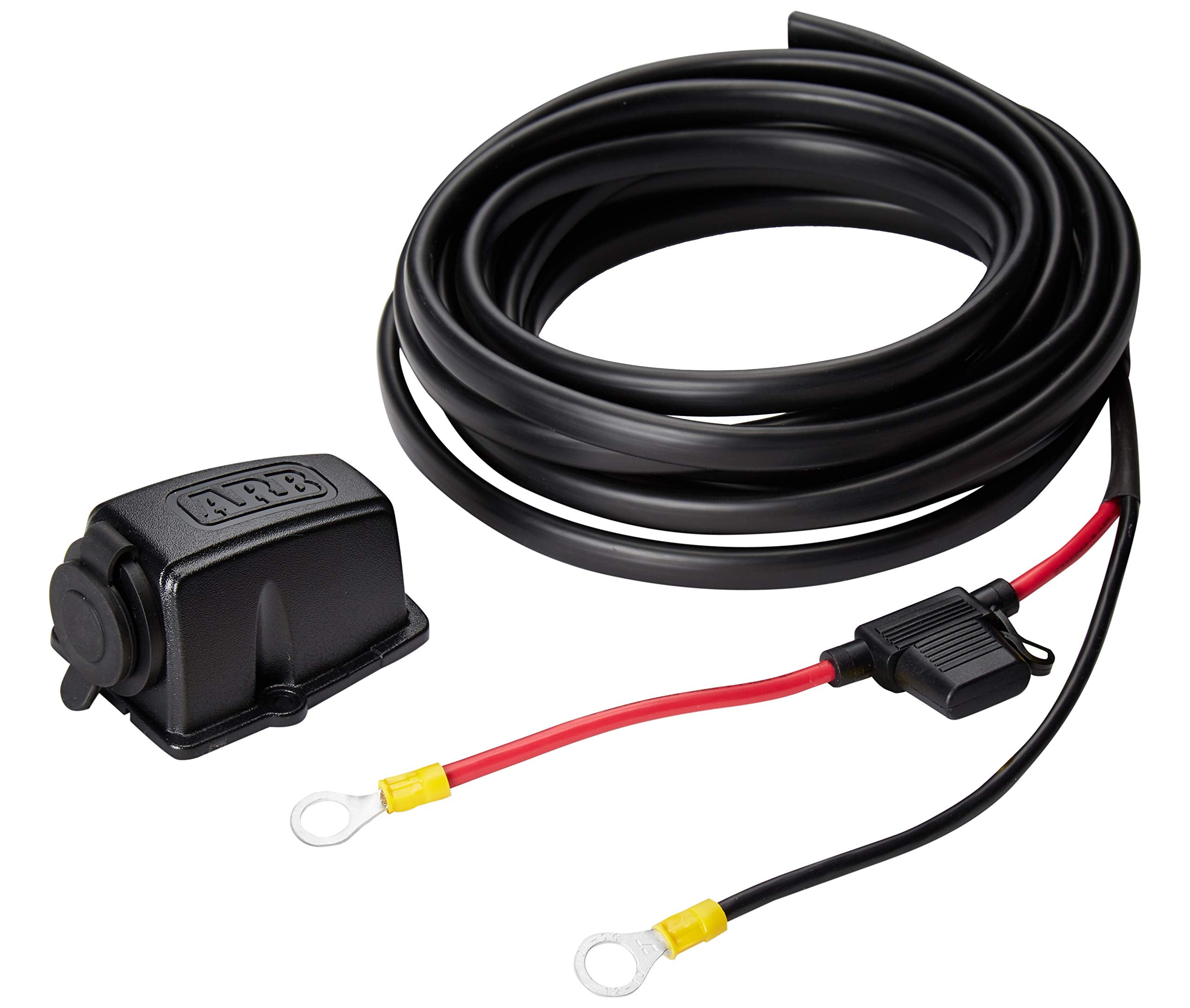Fridge Freezer Wiring Kit ARB 10900027 and Threaded Socket Mount for quick installation onto your battery, compatible with all ARB Fridge Freezers.