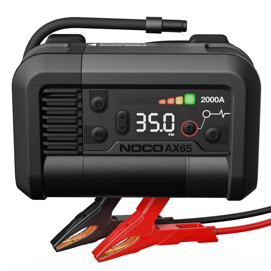 NOCO AX65 Boost+Air: 2000A Jump Starter with Air Compressor Tire Inflator – Starts 8.0L Gas & 6.0L Diesel – 67 SLPM Airflow Inflates 0–40 PSI in 2 Minutes
