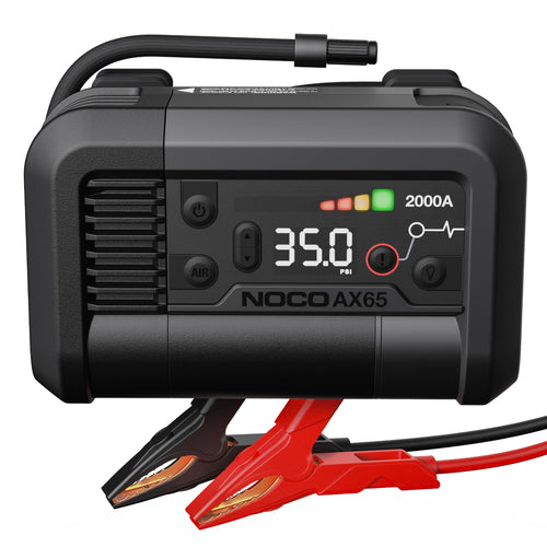 NOCO AX65 Boost+Air: 2000A Jump Starter with Air Compressor Tire Inflator – Starts 8.0L Gas & 6.0L Diesel – 67 SLPM Airflow Inflates 0–40 PSI in 2 Minutes