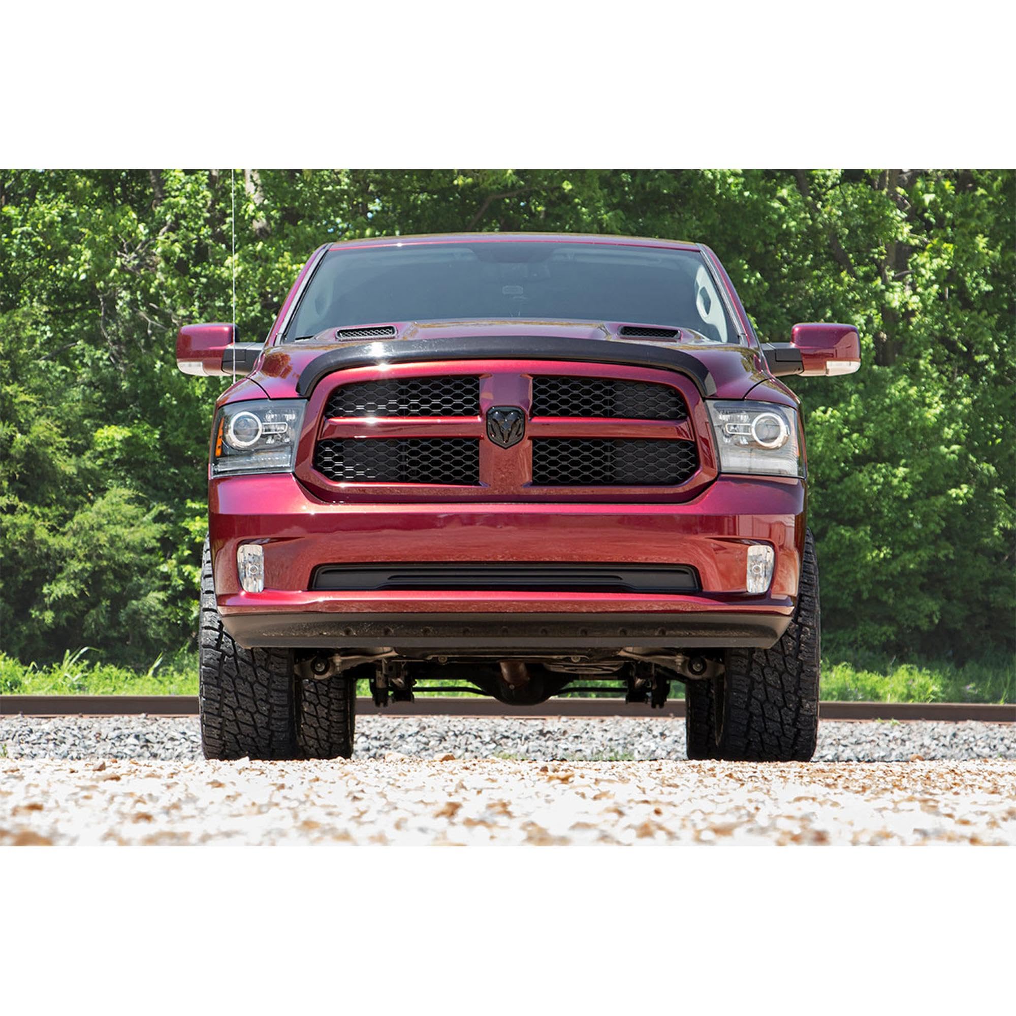 3" Rough Country Suspension Lift Kit with N3 Struts & N3 Rear Shocks for Ram 1500 4WD (2012-2018) - Red Upper Control Arms
