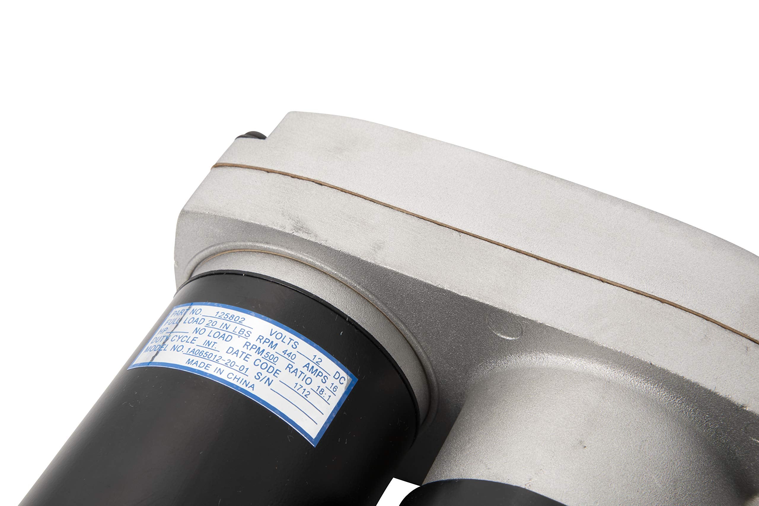 12-Volt DC Lippert Replacement 18:1 Tuson Through-Frame Slide-Out Motor Assembly without Actuator, 30 Amps, 9,000 RPM - 125802