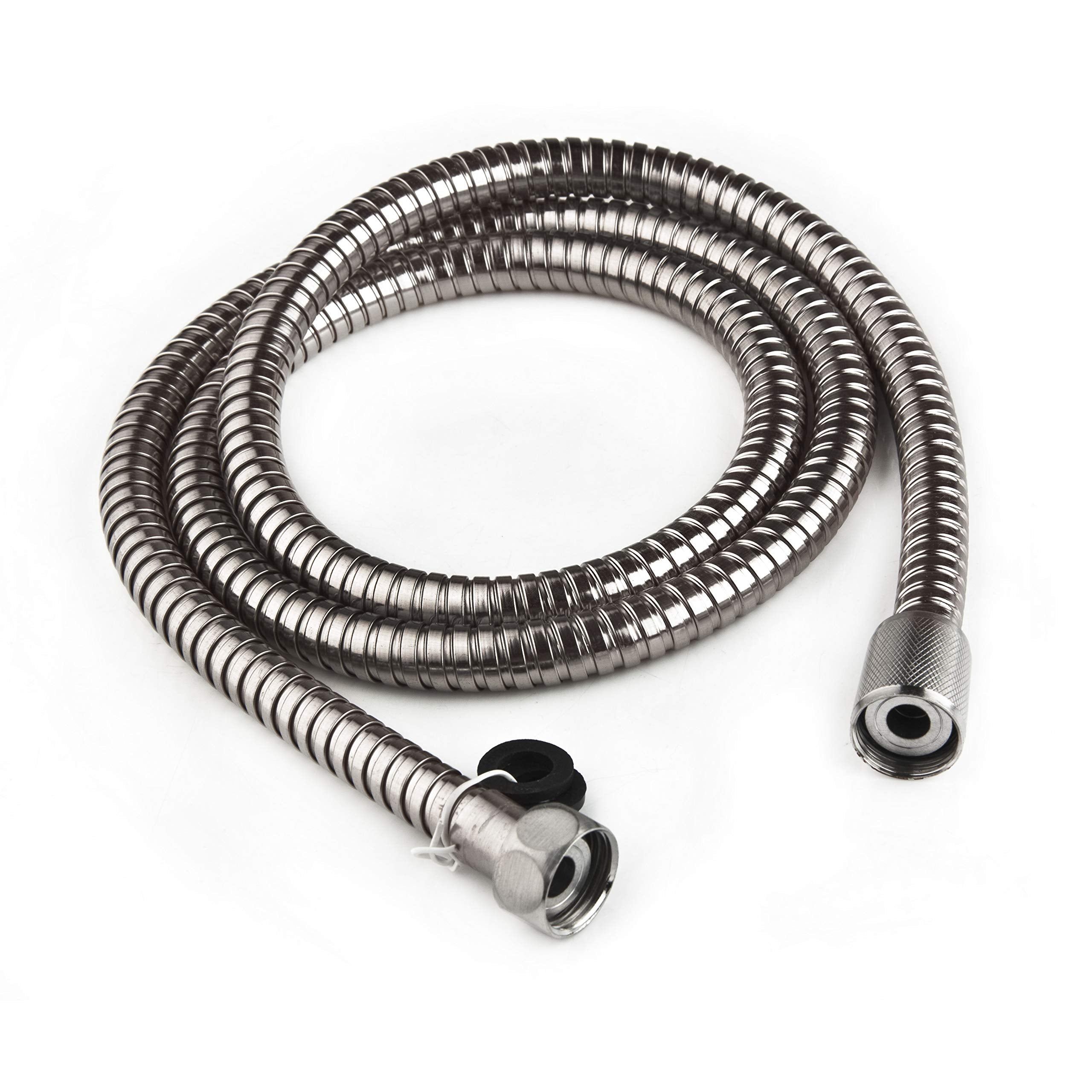 Dura Faucet RV DF-SA200-SN 60 inch Flexible Stainless Steel Handheld Shower Head Hose (Satin Nickel)