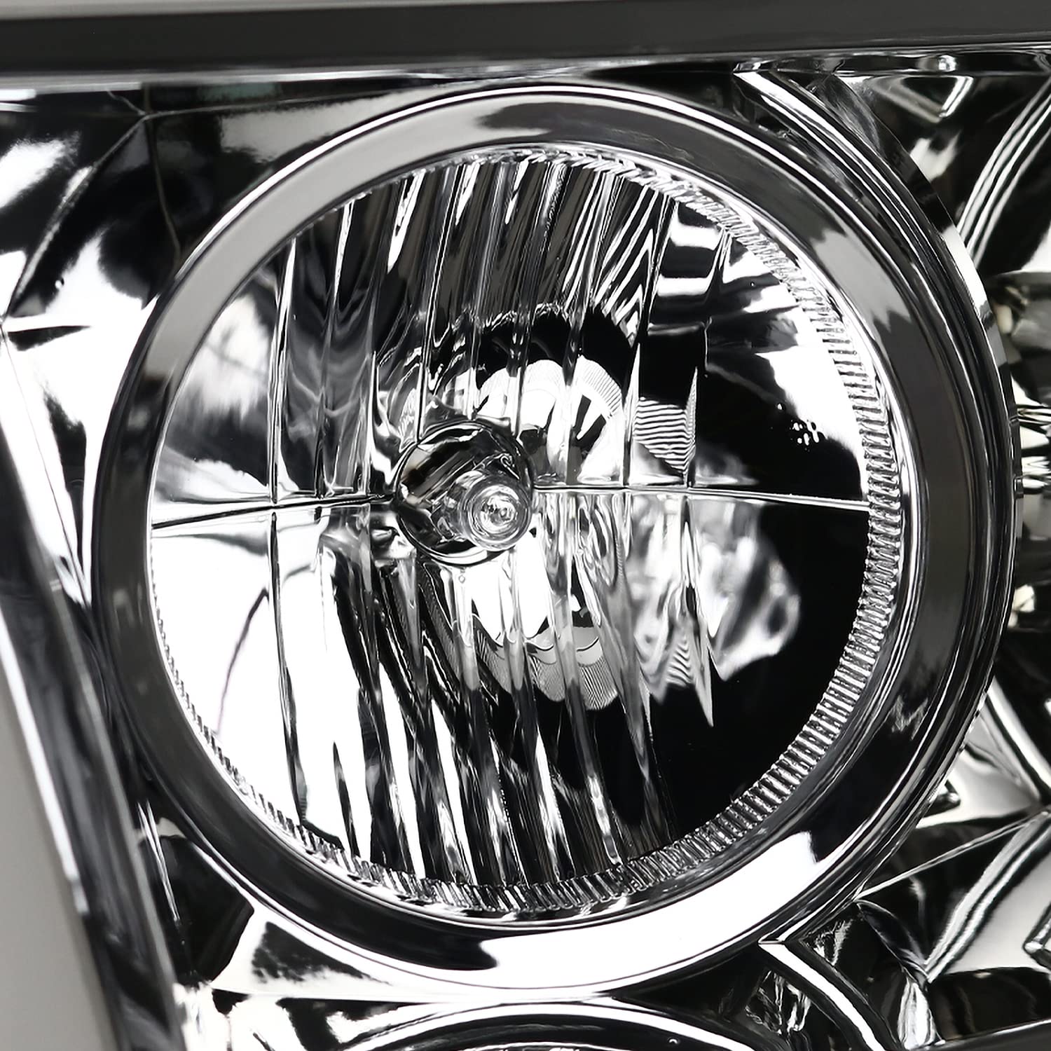 Chrome Projector Headlights SPEC-D TUNING w/LED Sequential Signal Compatible with 2007-2013 Toyota Tundra, 2008-2017 Toyota Sequoia, Left + Right Pair Headlamps Assembly
