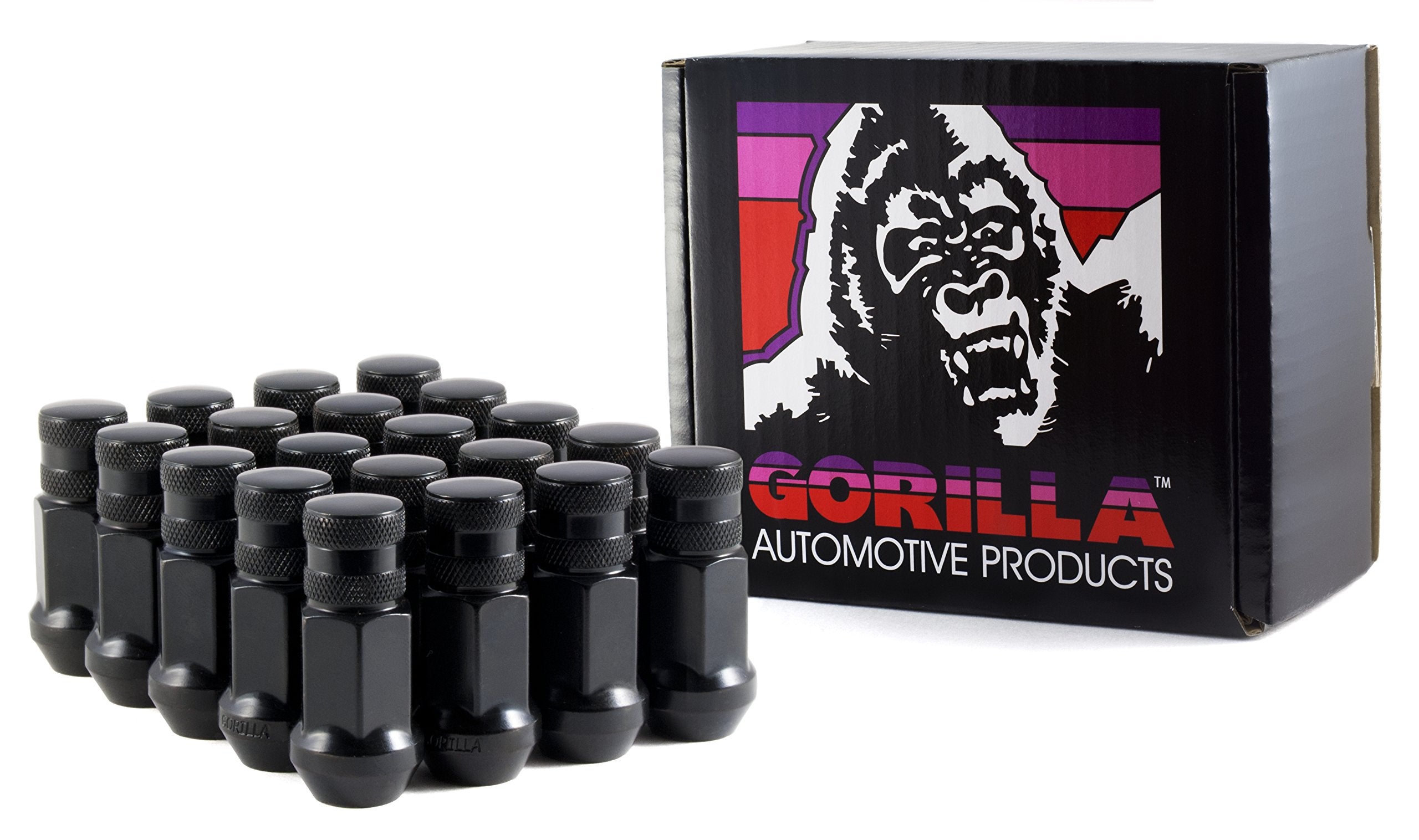 12mm x 1.50 Thread Size Gorilla Automotive 45138BC-20 Black Forged Steel Chrome Finish Closed End Lug Nut, (Pack of 20)
