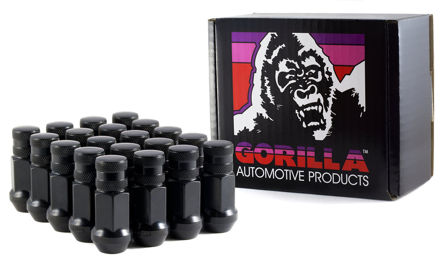 1/2" Thread Size Gorilla Automotive Black 45188BC-20 Forged Steel Chrome Finish Closed End Lug Nut, (Pack of 20)