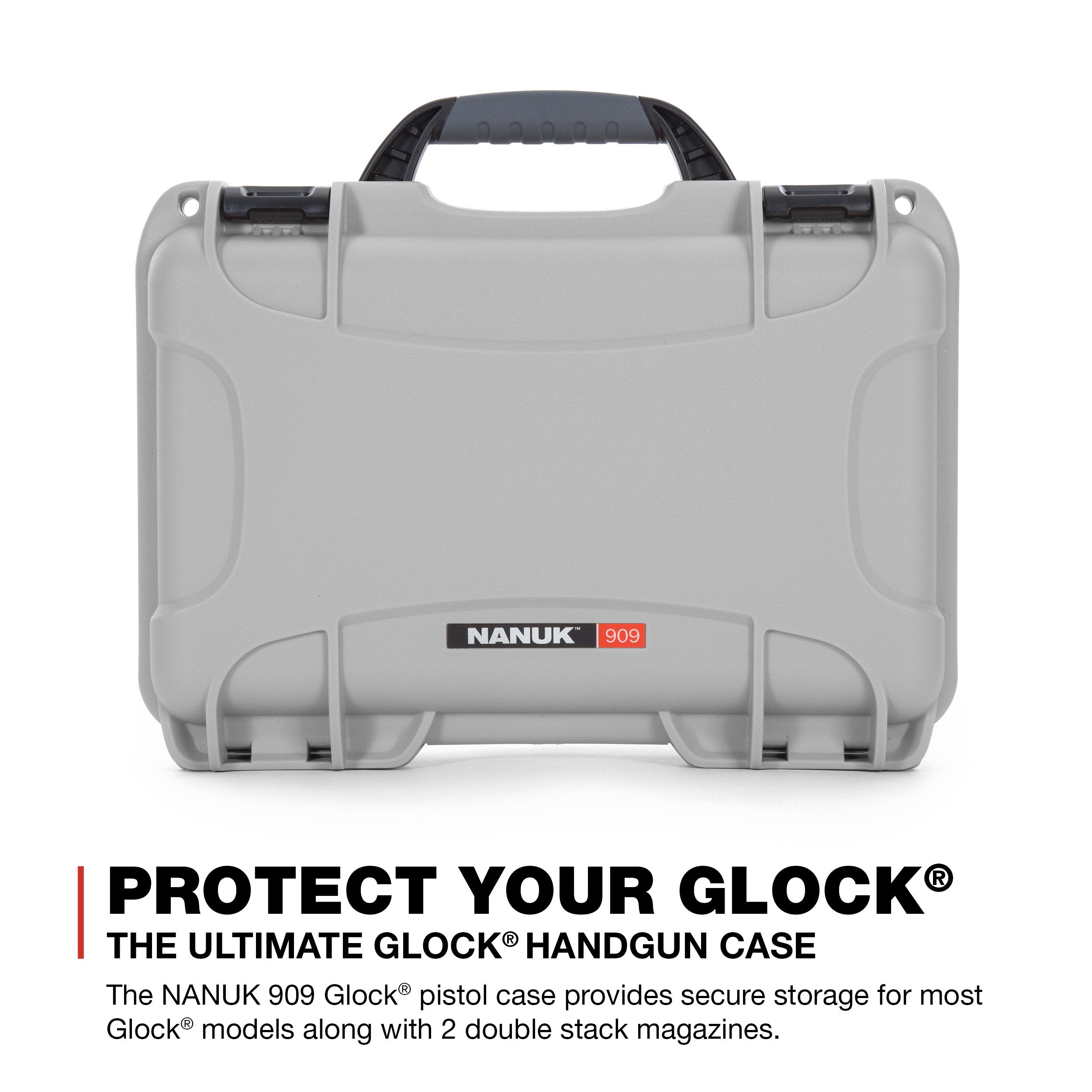 Nanuk Waterproof 909 Professional Hard Case with Custom Insert for Sporting Goods - Silver