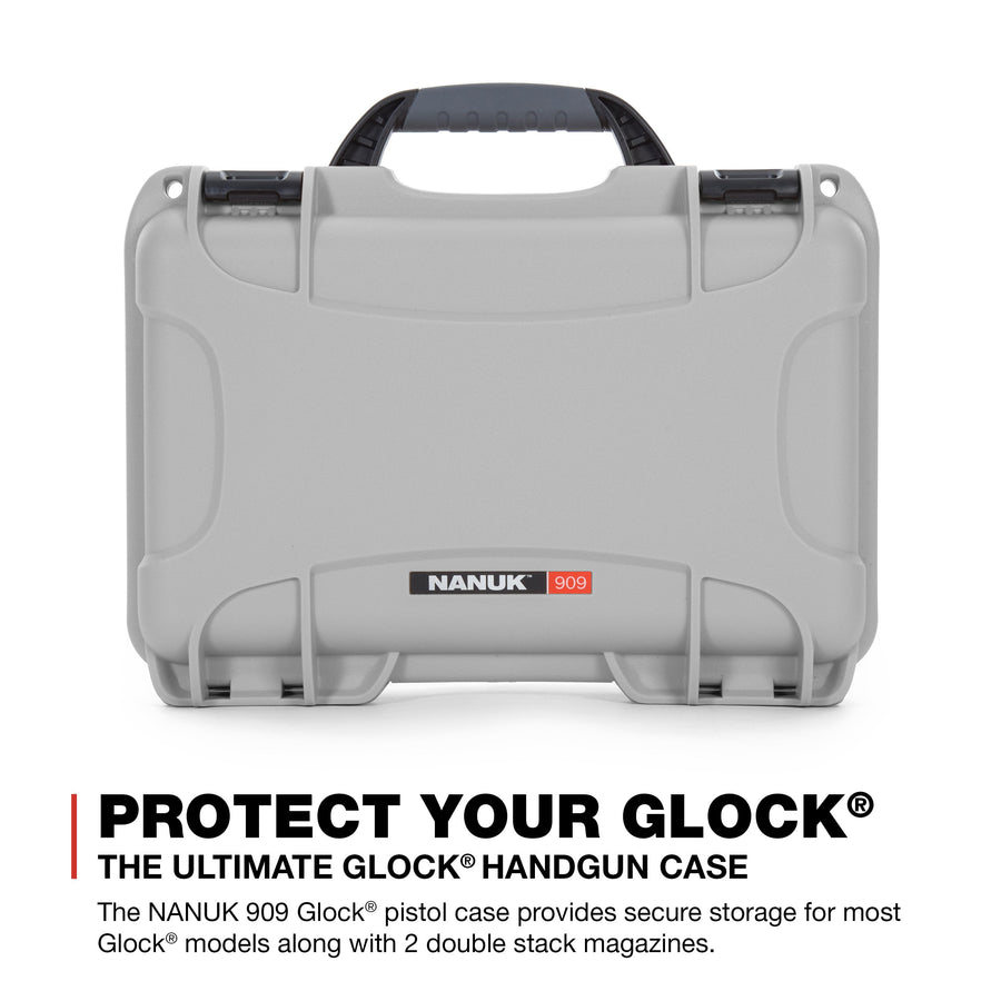 Nanuk Waterproof 909 Professional Hard Case with Custom Insert for Sporting Goods - Silver