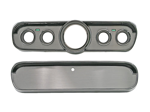 Scott Drake Glove Box and Instrument Panel (with Brushed Aluminum Inserts), Compatible with 1965-1966 Ford Mustang, Model KIT-INT-AL