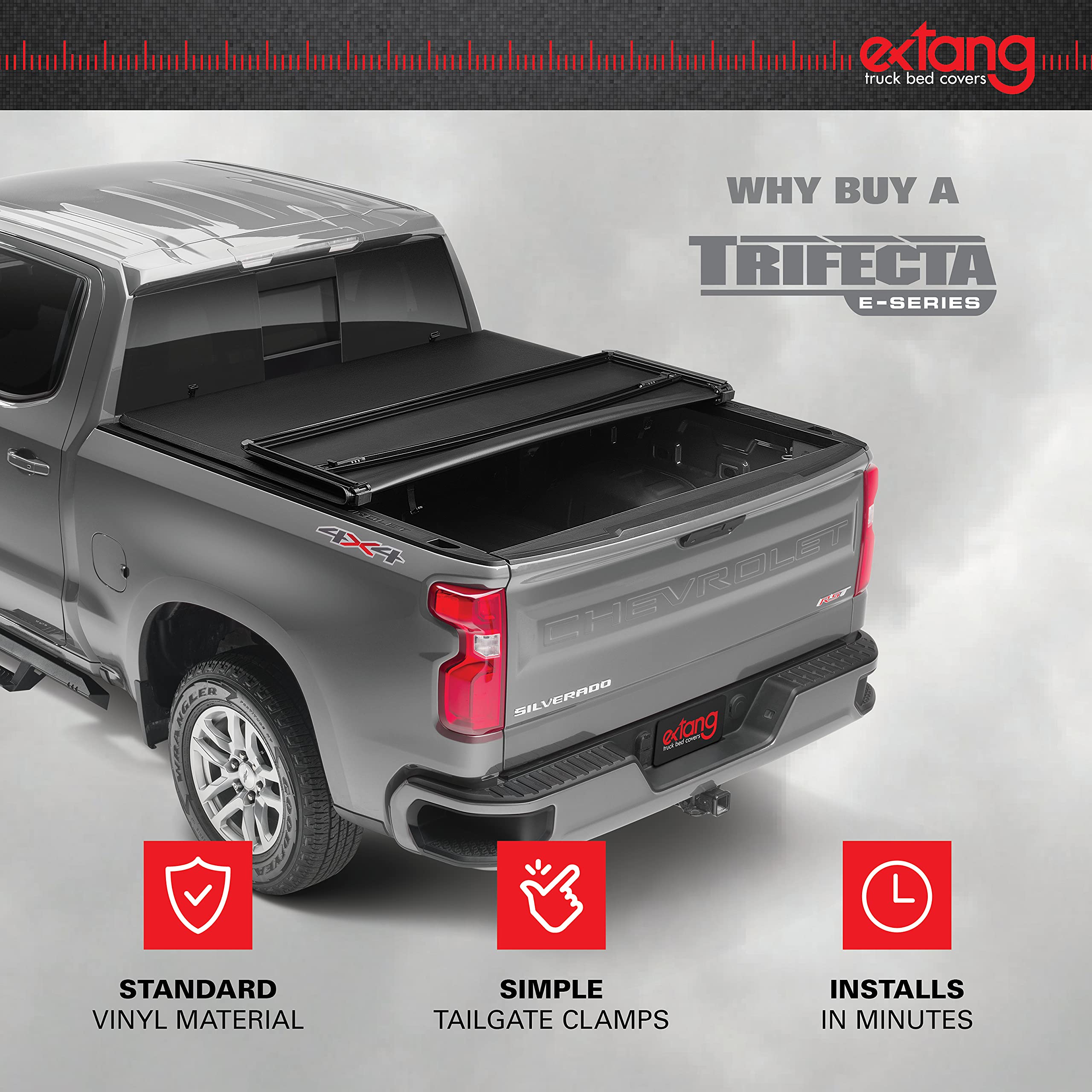 Extang RealTruck Trifecta e-Series Soft Folding Truck Bed Tonneau Cover | 77735 | Fits 2022 - 2025 Ford Maverick 4' 6" Bed (54.4")