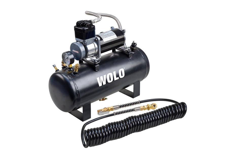 Tornado Heavy-Duty Compressor Wolo (858) with 2.5 Gallon Capacity Tank