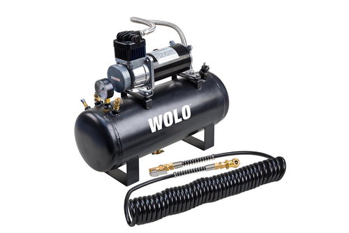 Tornado Heavy-Duty Compressor Wolo (858) with 2.5 Gallon Capacity Tank
