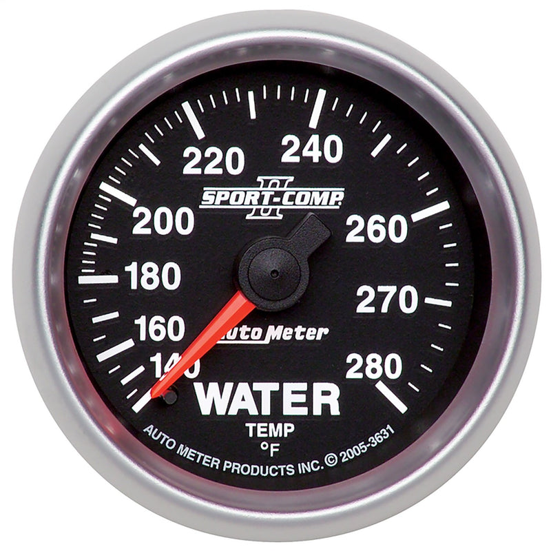 Sport Comp II Auto Meter Mechanical Water Temperature Gauge