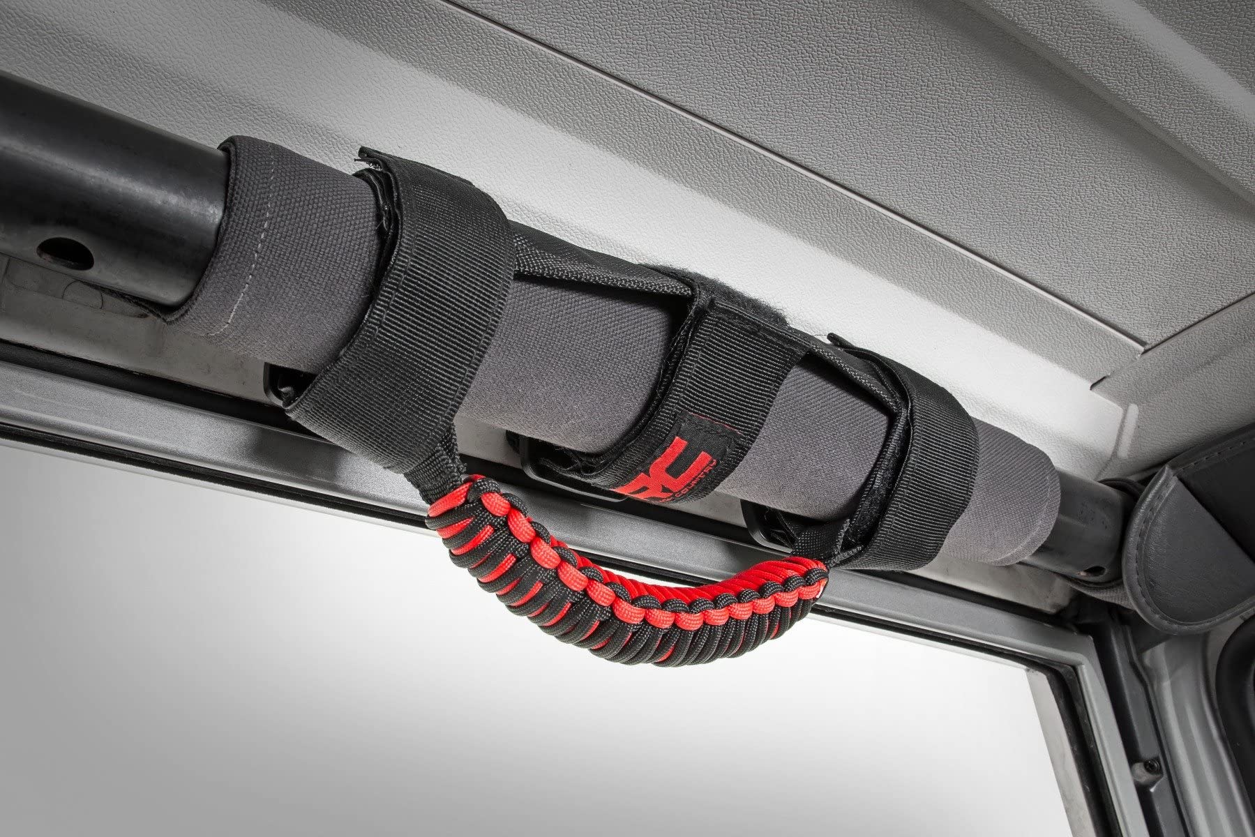 Rough Country Universal Corded Roll Bar Grab Handles - 117610 Black