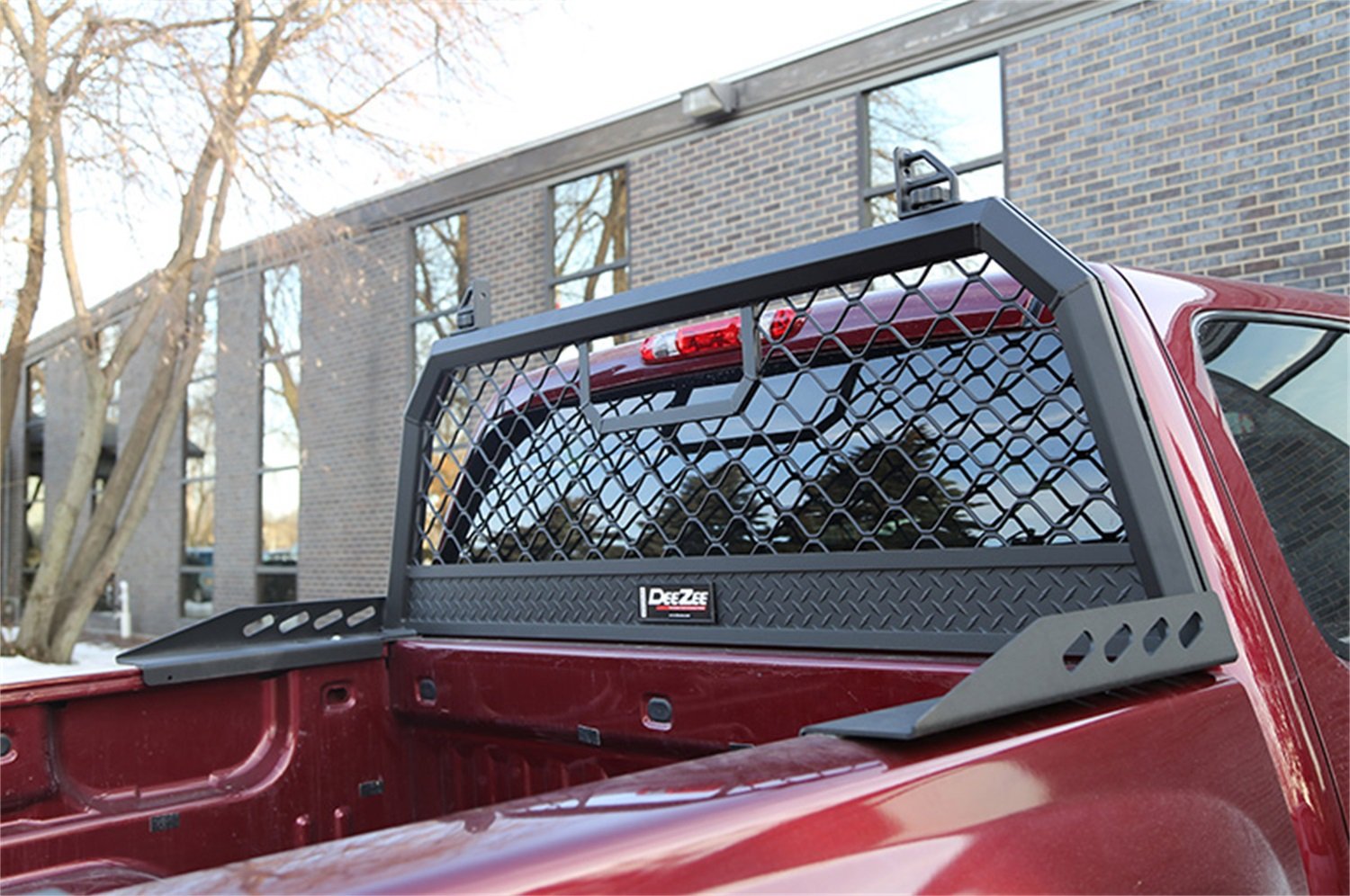 Gloss Black Aluminum Mesh Dee Zee DZ95050WRB Cab Rack