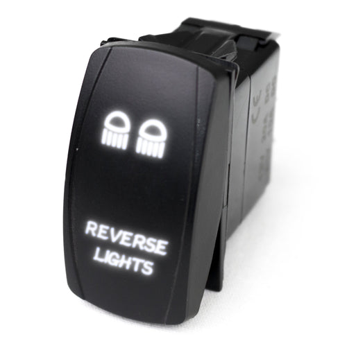 Rocker LED Switch w/White LED Radiance