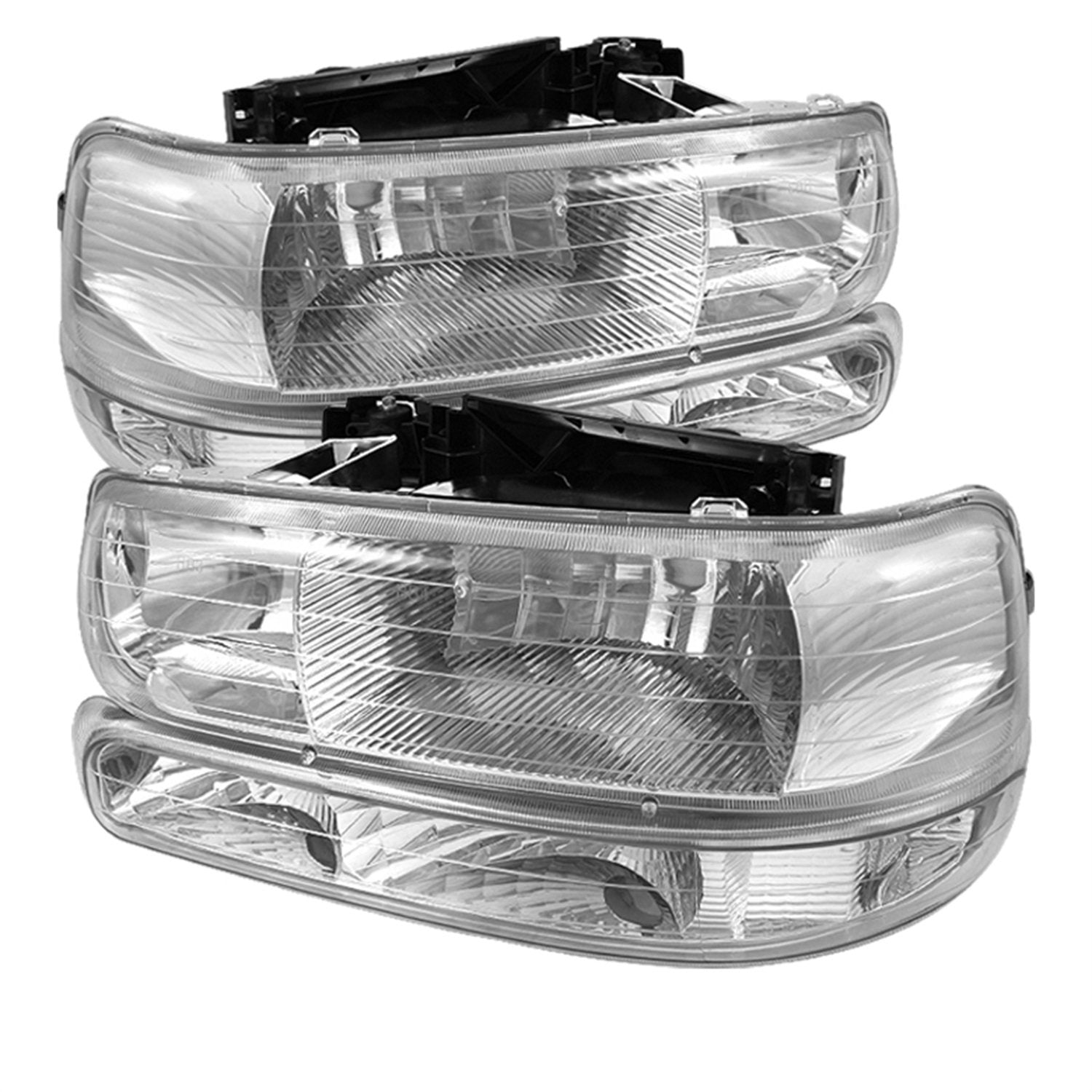 Headlight with LED Bumper Light Spyder Auto HD-JH-CSIL99-SET-AM-C