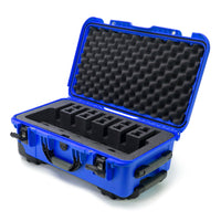 Waterproof Nanuk 935 Professional Gun Case with Foam Insert for 6UP w/Wheels - Blue