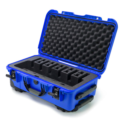 Waterproof Nanuk 935 Professional Gun Case with Foam Insert for 6UP w/Wheels - Blue