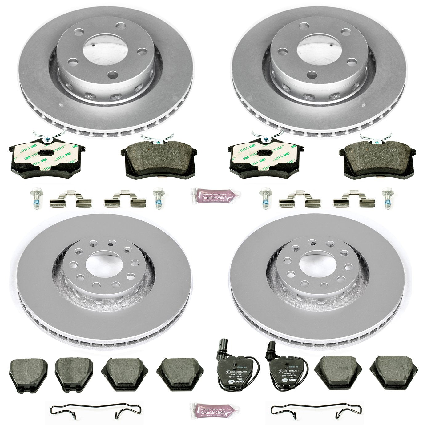 Euro-Stop Brake Kit Power Stop ESK6723 For Volkswagen Passat Front and Rear 2002-2004 [Vehicle Specific]
