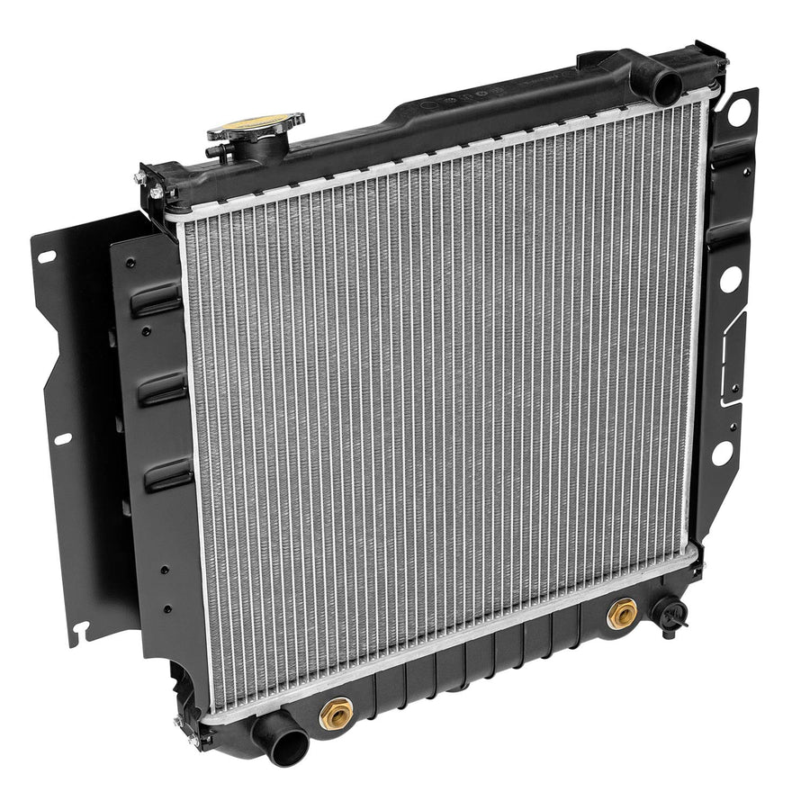 17101.13 | Omix-Ada | Radiator, 1 Row | OE Reference: 52080183 | Fits 1987-2006 Jeep Wrangler YJ/TJ