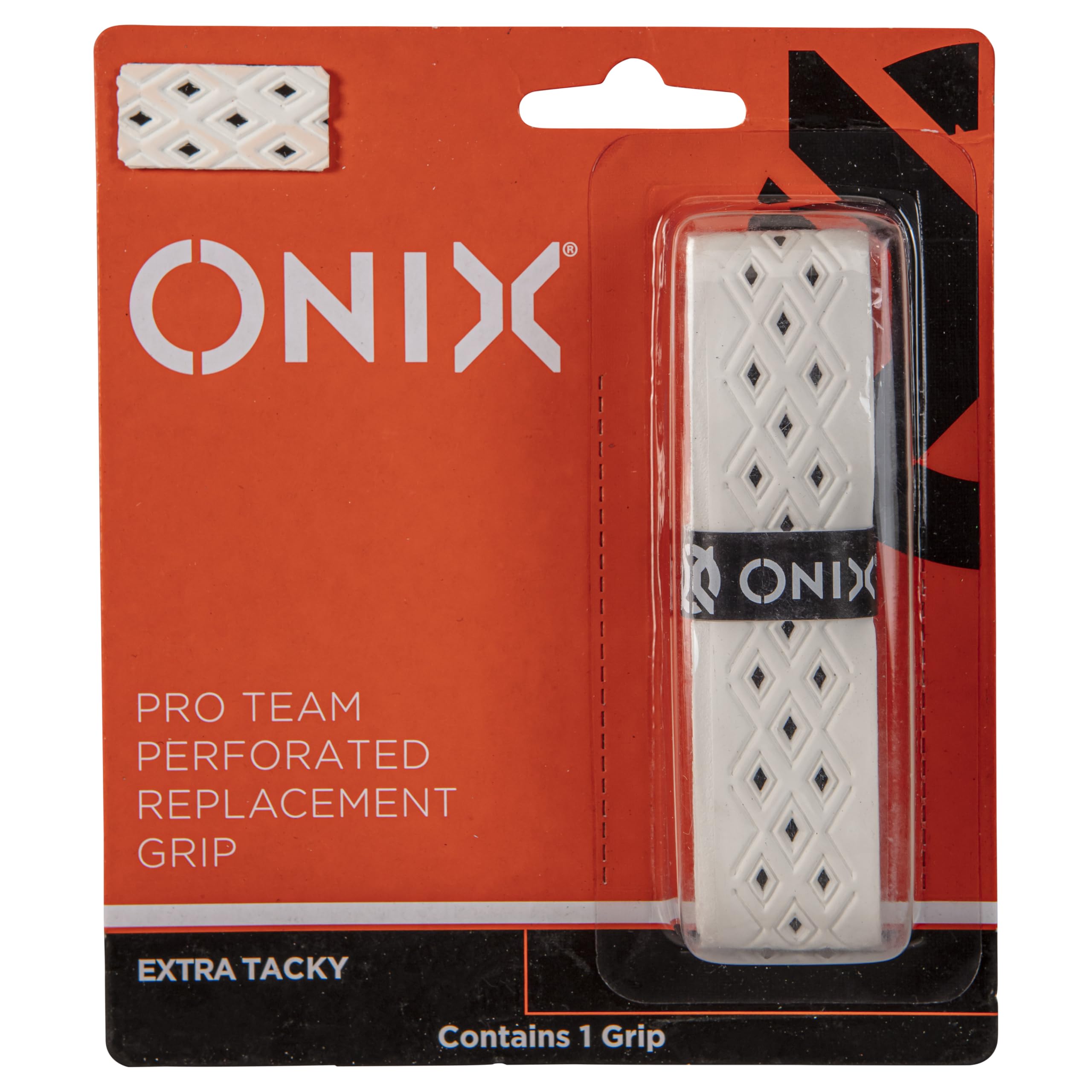 ONIX Perforated Pickleball Pro Team Replacement Grip — Black/Orange