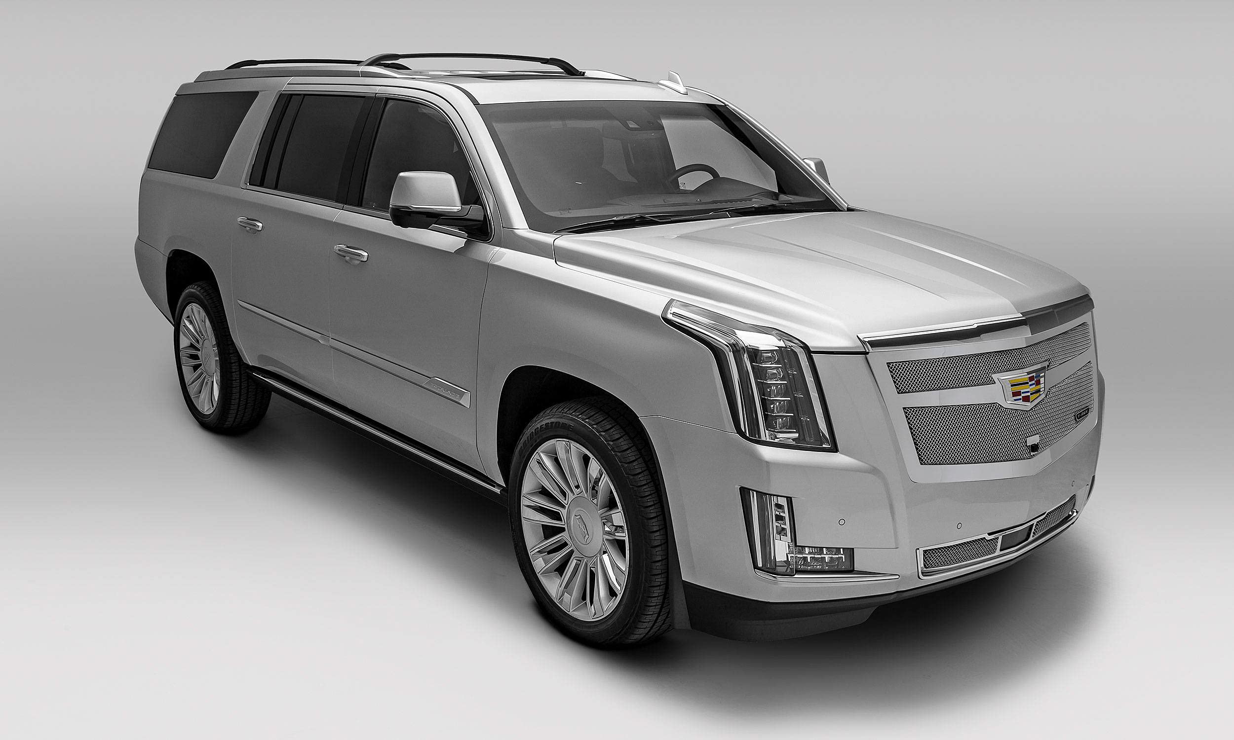 Upper Class Series T-Rex Grilles 2015i-2020 Escalade Main Grille, Chrome, 1 Pc, Replacement, Fits Vehicles with Camera - PN #56181