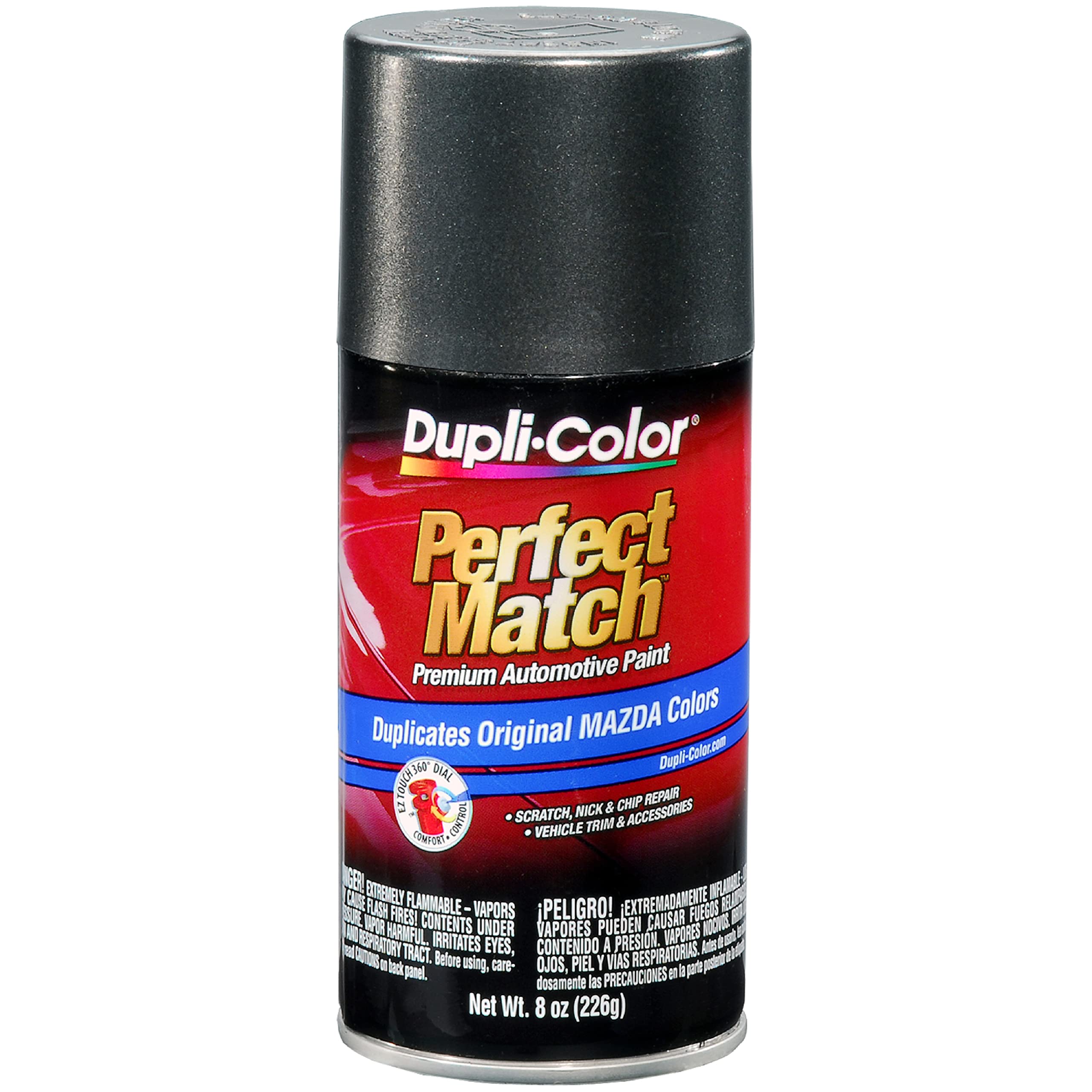 Perfect Match Dupli-Color EBMZ11607 Automotive Spray Paint 8 oz. Aerosol Can Intended For Mazda Graphite Mica Metallic, 38R