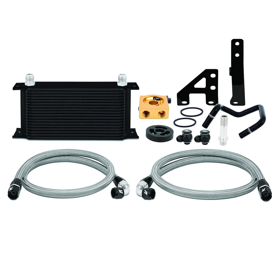 Mishimoto Oil Cooler Kit MMOC-WRX-15TBK Thermostatic Fits Subaru WRX 2015+ Black