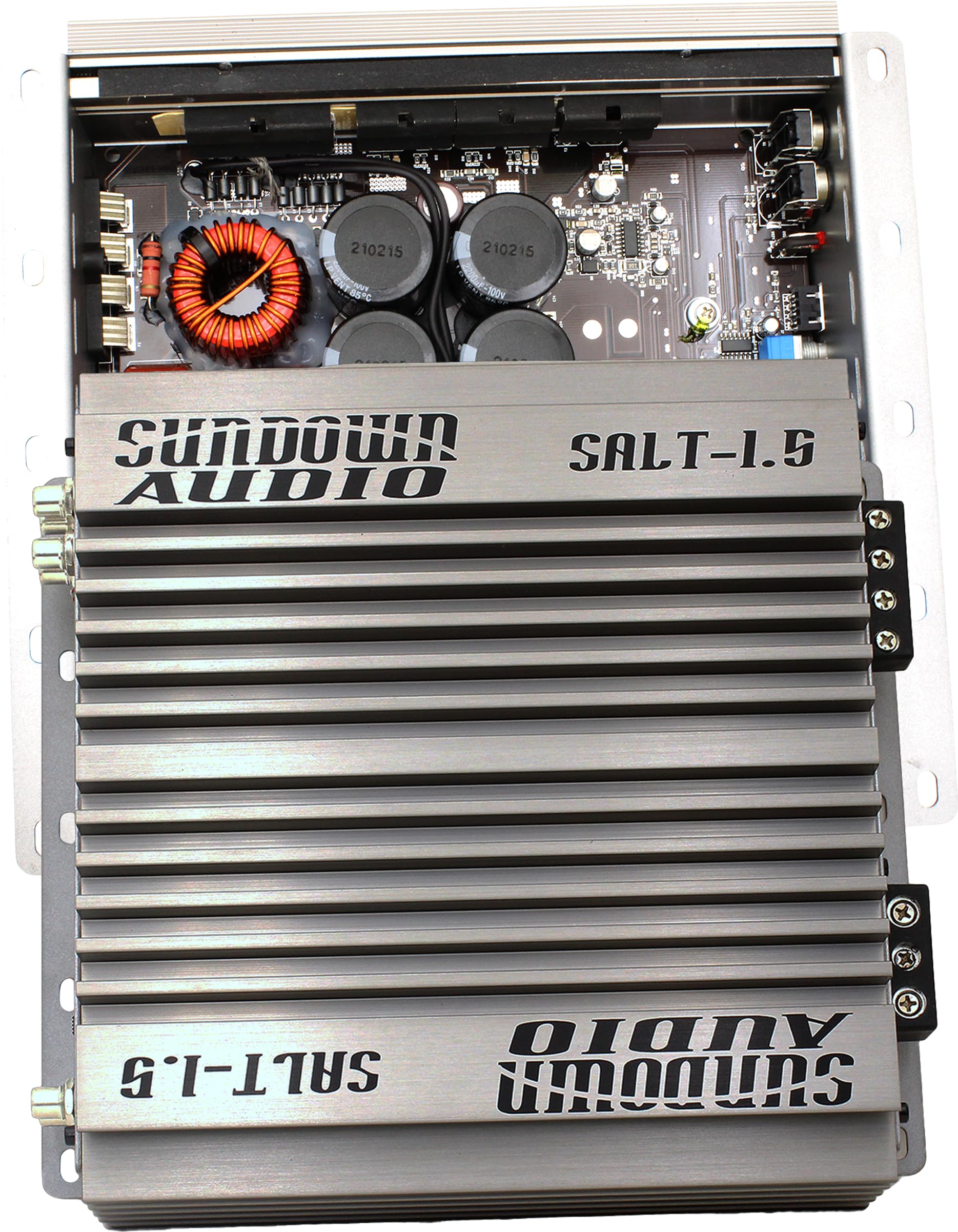 1.5 Salt Amplifier - 1500W x 1 @ 1Ω - Mono Subwoofer Amplifier - High Power Bass Boost