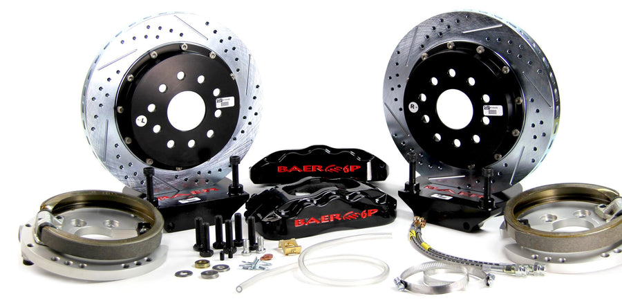 BAER BRAKES Brake System 4262297B-BKCZ (14" Rear Pro+ w/Park Brake Black 93 Mustang 5 Lug), 1 Pack