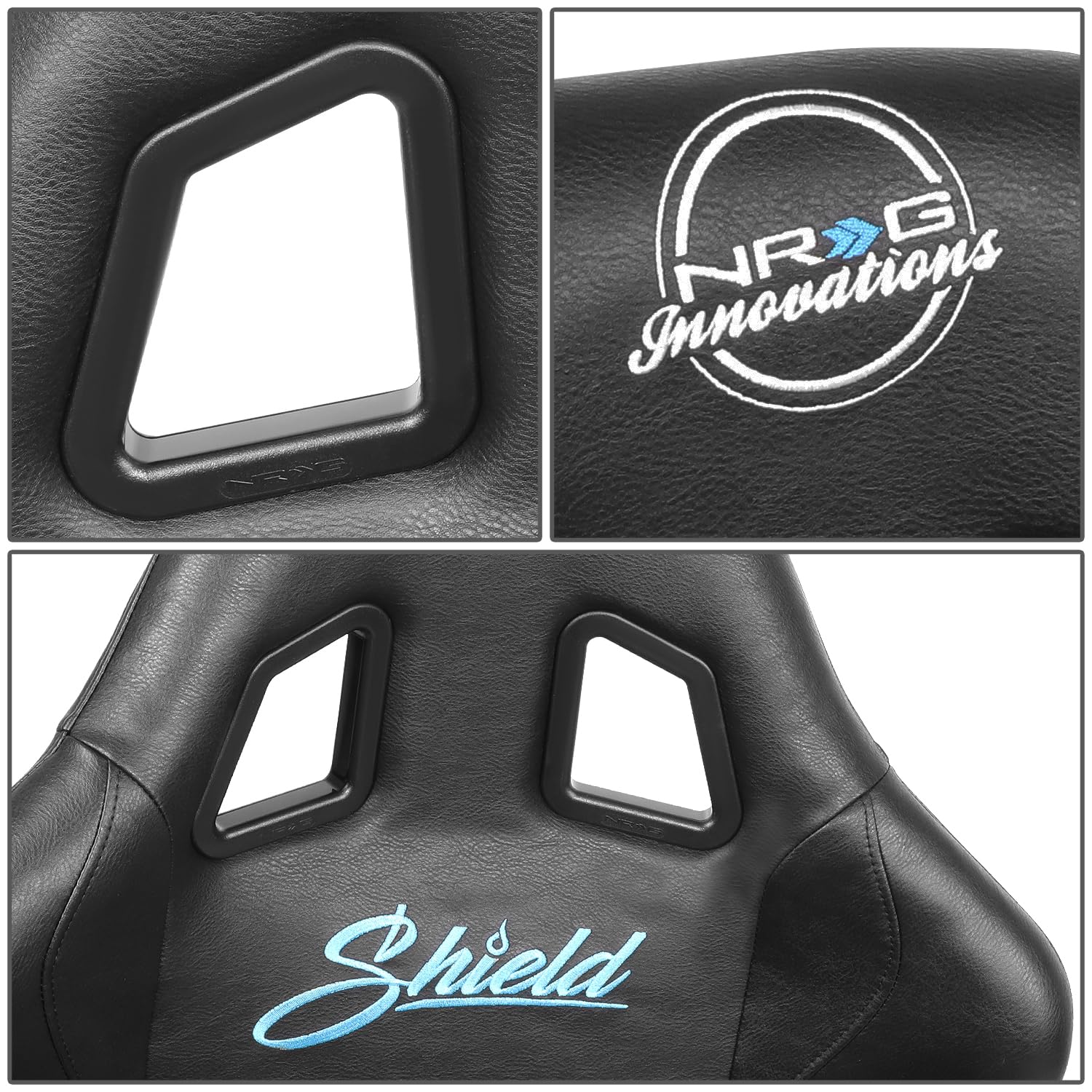 NRG Innovations FIA Competition Seat NRG-FRP-RS500-SHIELD with Competition Fabric, FIA Homologated, Free Water Resistance