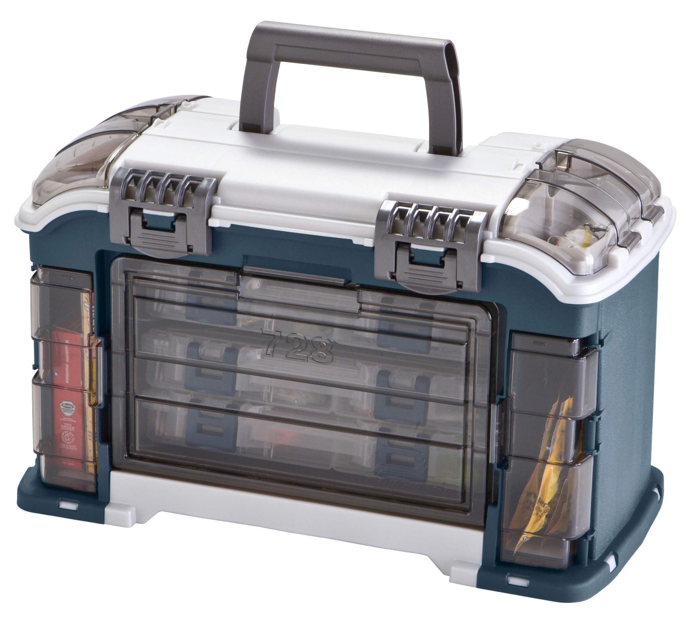 Plano Tackle Angled System with Three 3560 Stowaway Boxes, Fishing Tackle Storage, Premium Tackle Storage