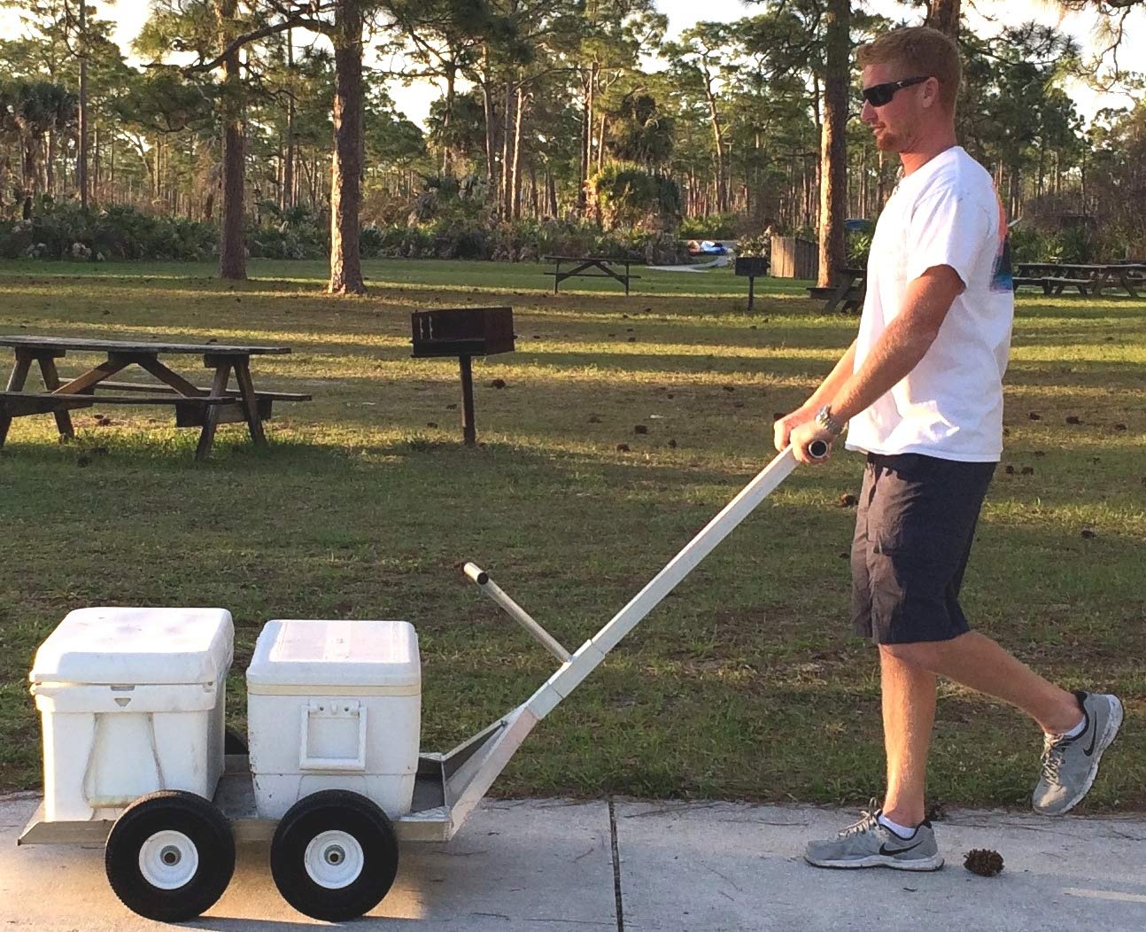 The Alumacart Patented was Designed to haul Large, Heavy & Bulky Items