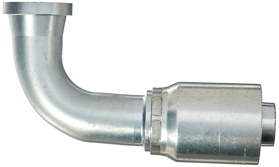 GlobalSpiral Series MAX Pressure Couplings, Gates 32GSM-32FLC90-130 Caterpillar Style O-Ring Flange, 90 Degree Bent Tube, 2" ID