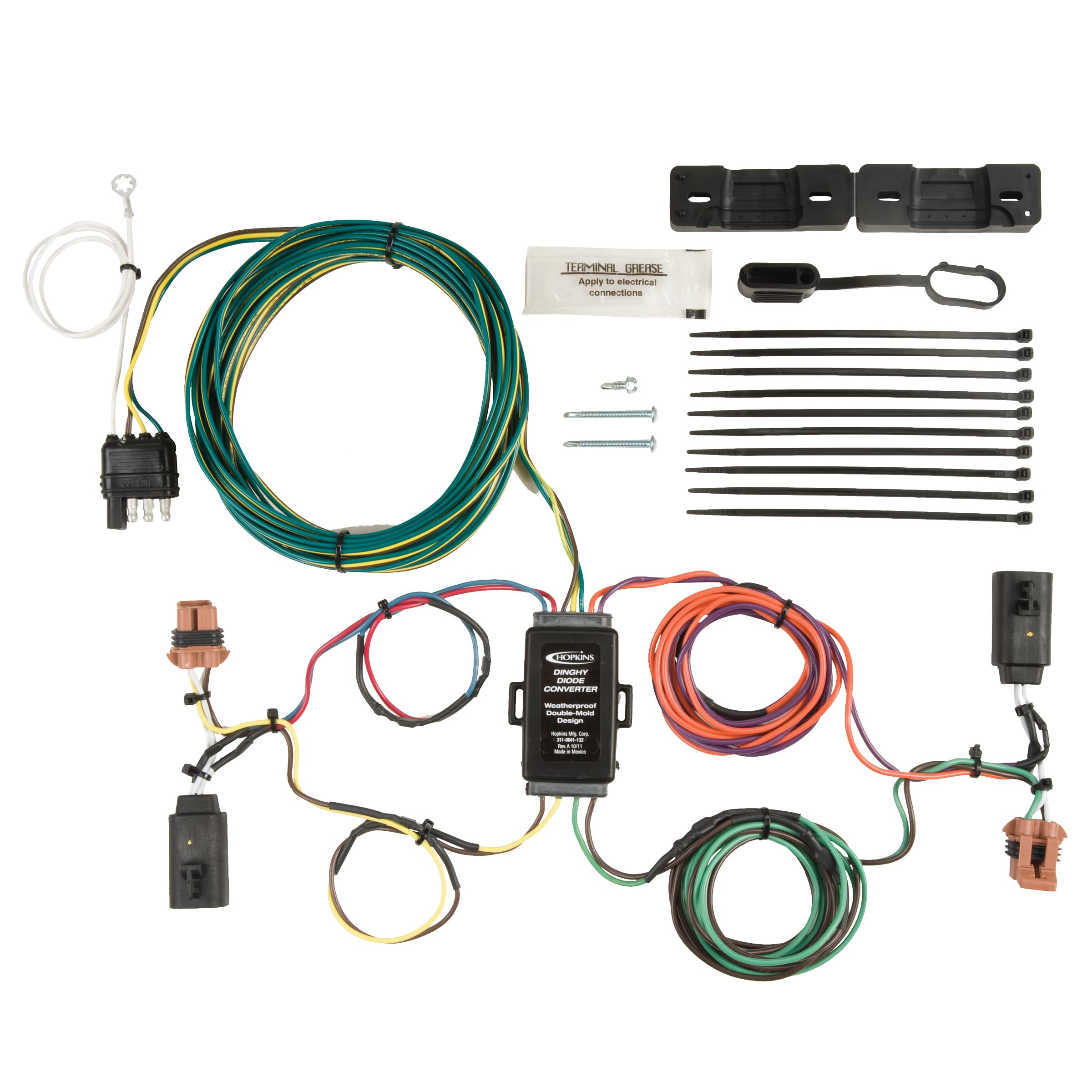 Plug-In Hopkins Simple Towed Vehicle Wiring Kit 56107