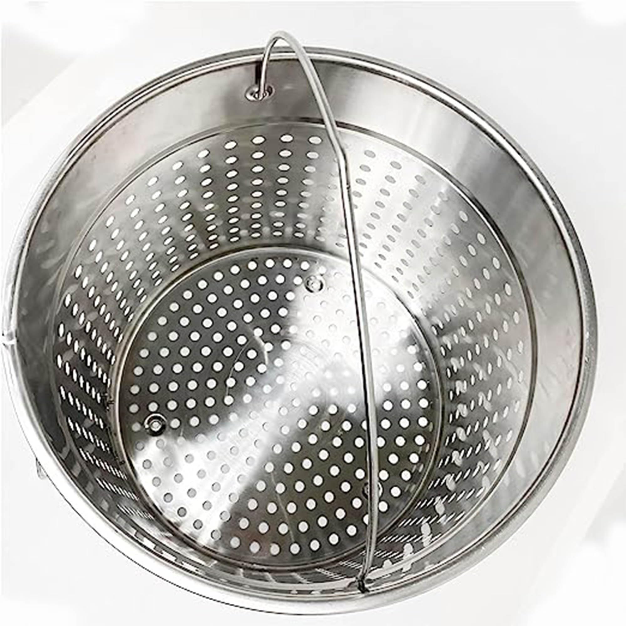 Bayou Classic 1122 Stainless 122-qt Bayou Boiler w/Basket Includes Heavy Welded Handles Perforated Stainless Basket Perfect For Large Batch Cooking of Crawfish Crabs Shrimp Lobster And More