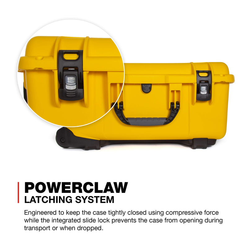 Waterproof Nanuk 955 Hard Case with Wheels - Empty - Yellow
