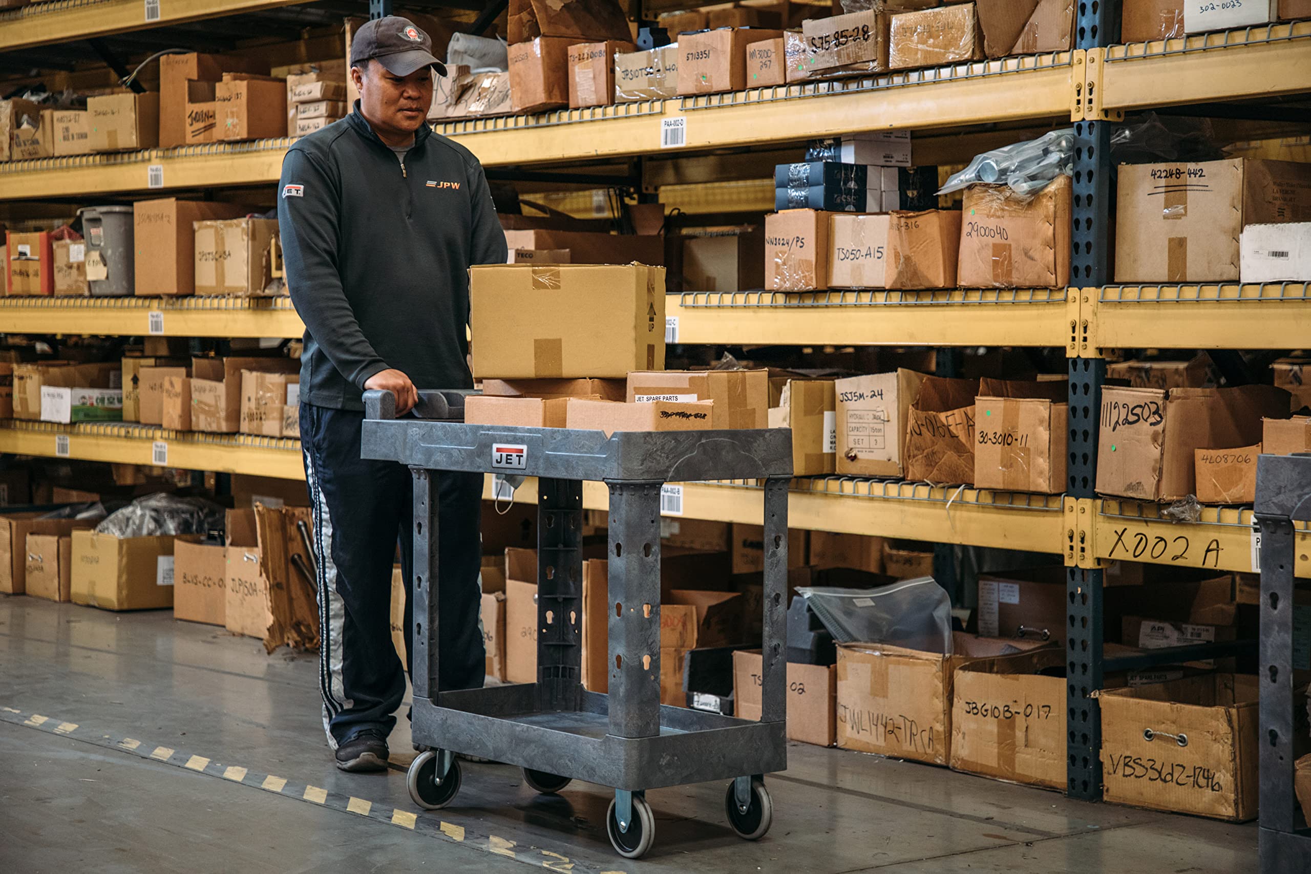 JET Utility Service Cart 41" x 17", 550 Lbs. Capacity (PUC-4117)