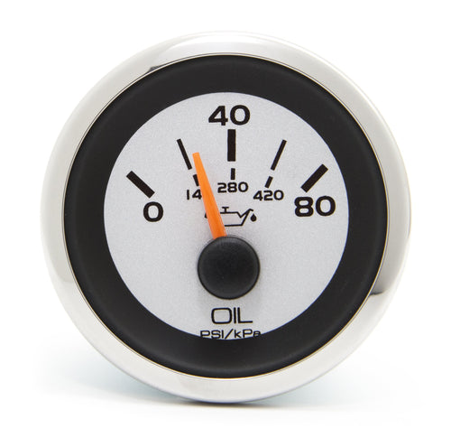 Argent Oil Pressure Gauge Sierra 65526P 0-80 psi Universal Night Visible