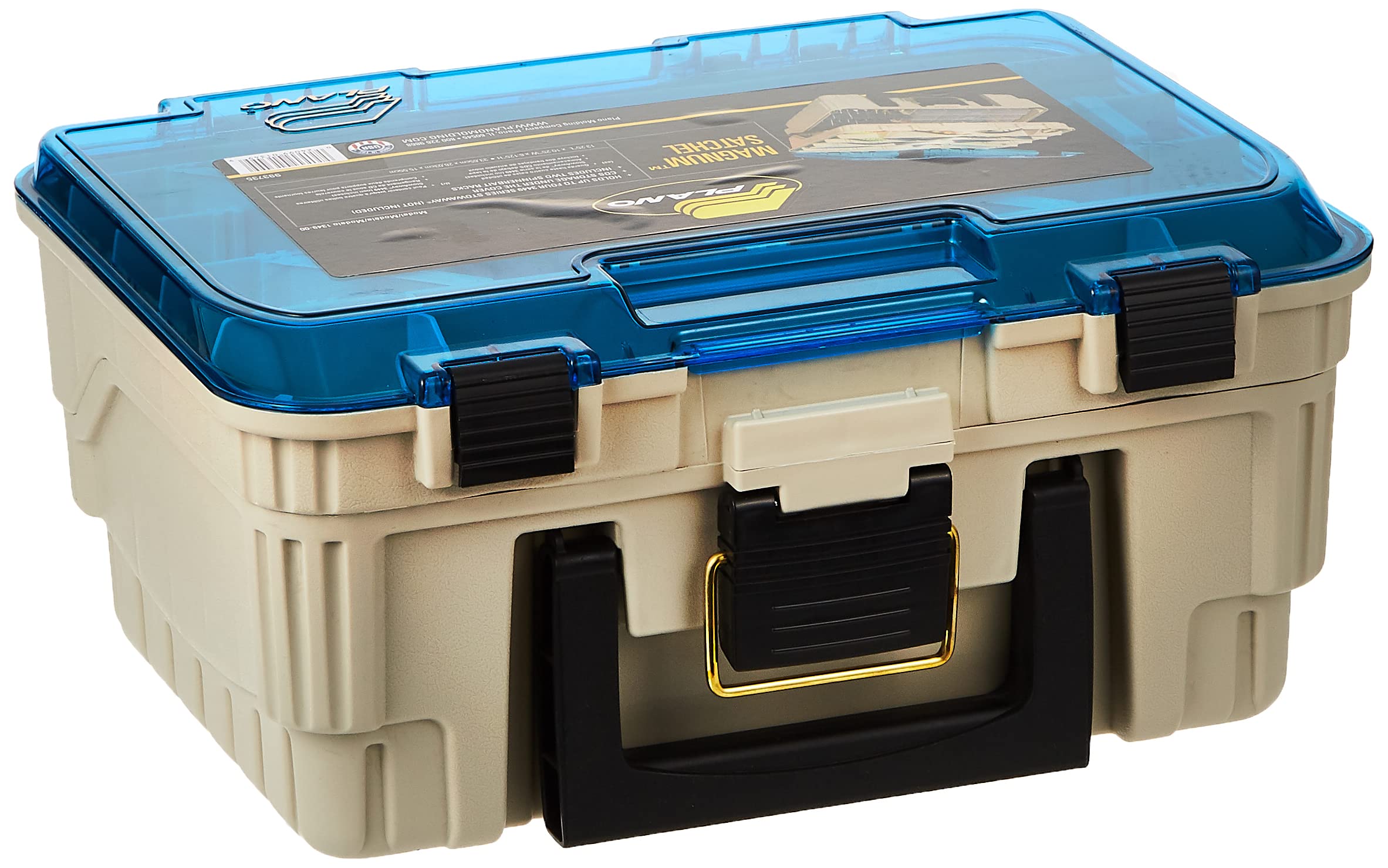 Plano Two Level Magnum 1349-00 Tackle Box, Sandstone/Blue, One Size