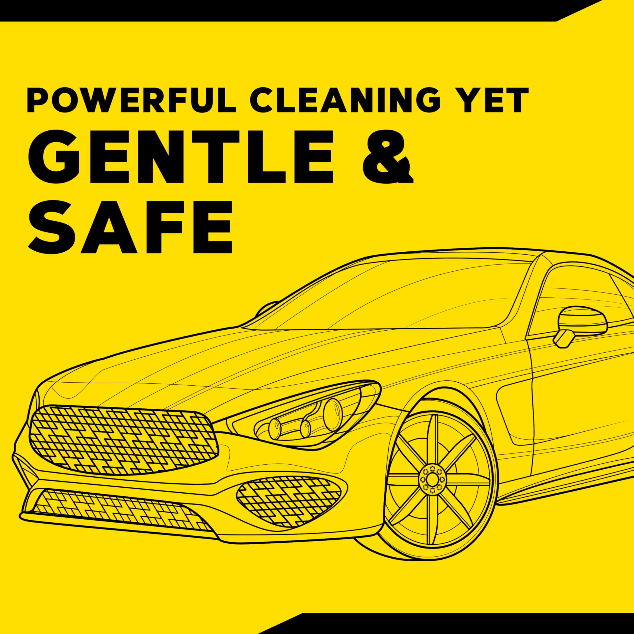 Hot Rims Meguiar's Black Wheel Cleaner, Deep Foaming Gel Specially Formulated to Effectively Clean Matte, Gloss, Satin, and Chrome Black Wheels, 24 Oz Spray Bottle