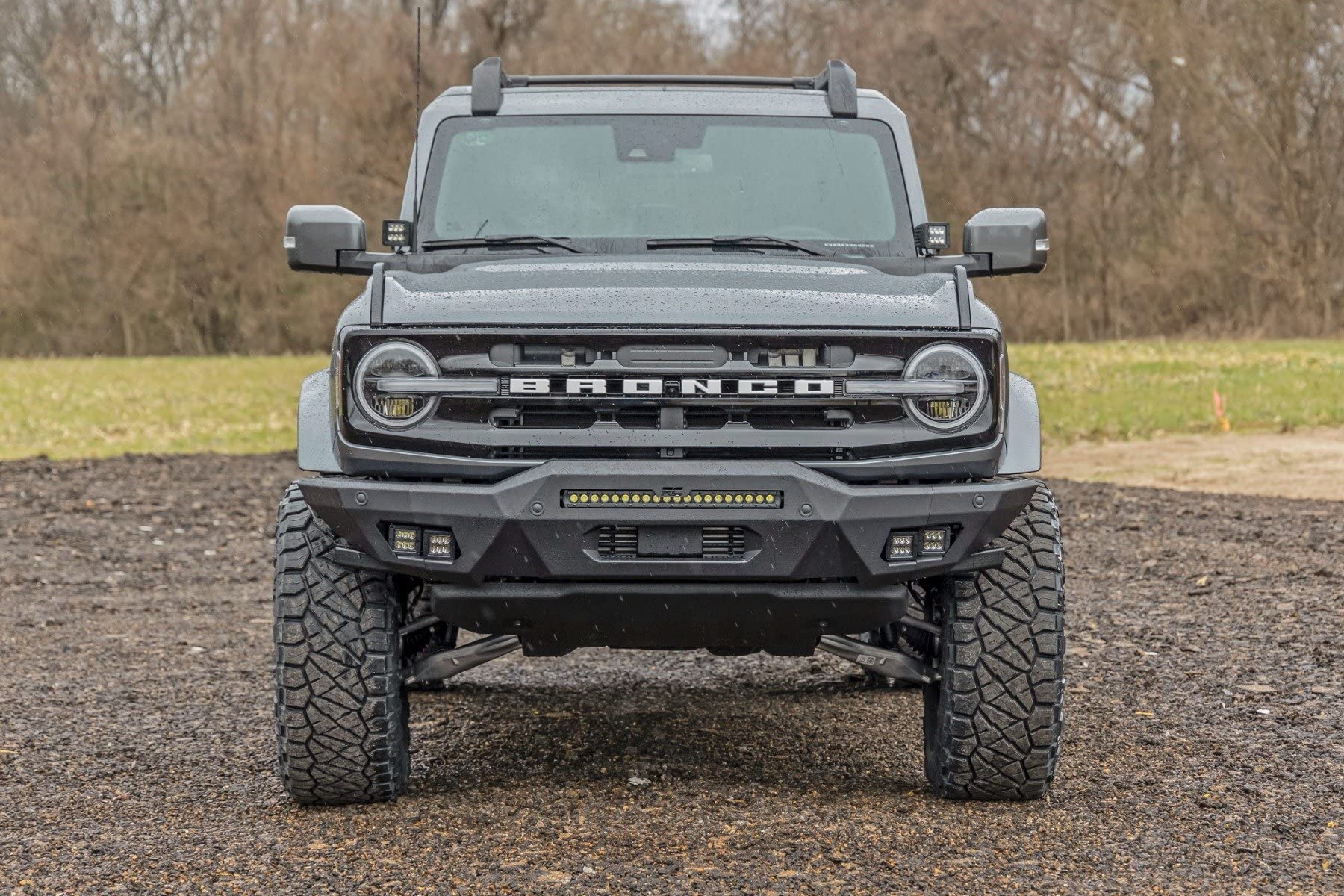 Rough Country Full Width LED Front Bumper for 2021-2024 Ford Bronco - 51076