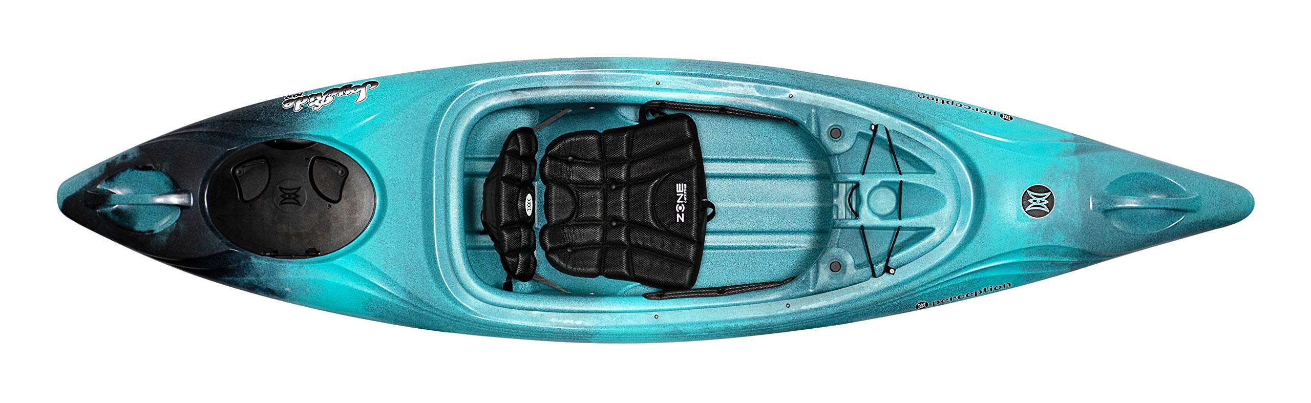 Joyride 10 - Perception Sit Inside Kayak for Adults and Kids - Recreational and Multi-Water Kayak with Selfie Slot - 10 ft - Dapper
