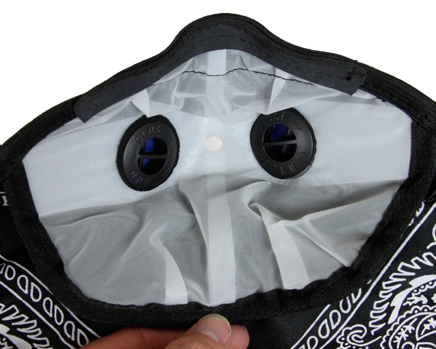 Bandana Style ATV TEK Dust Masks with Suspension Straps & 3D Nose Box - Red, XL
