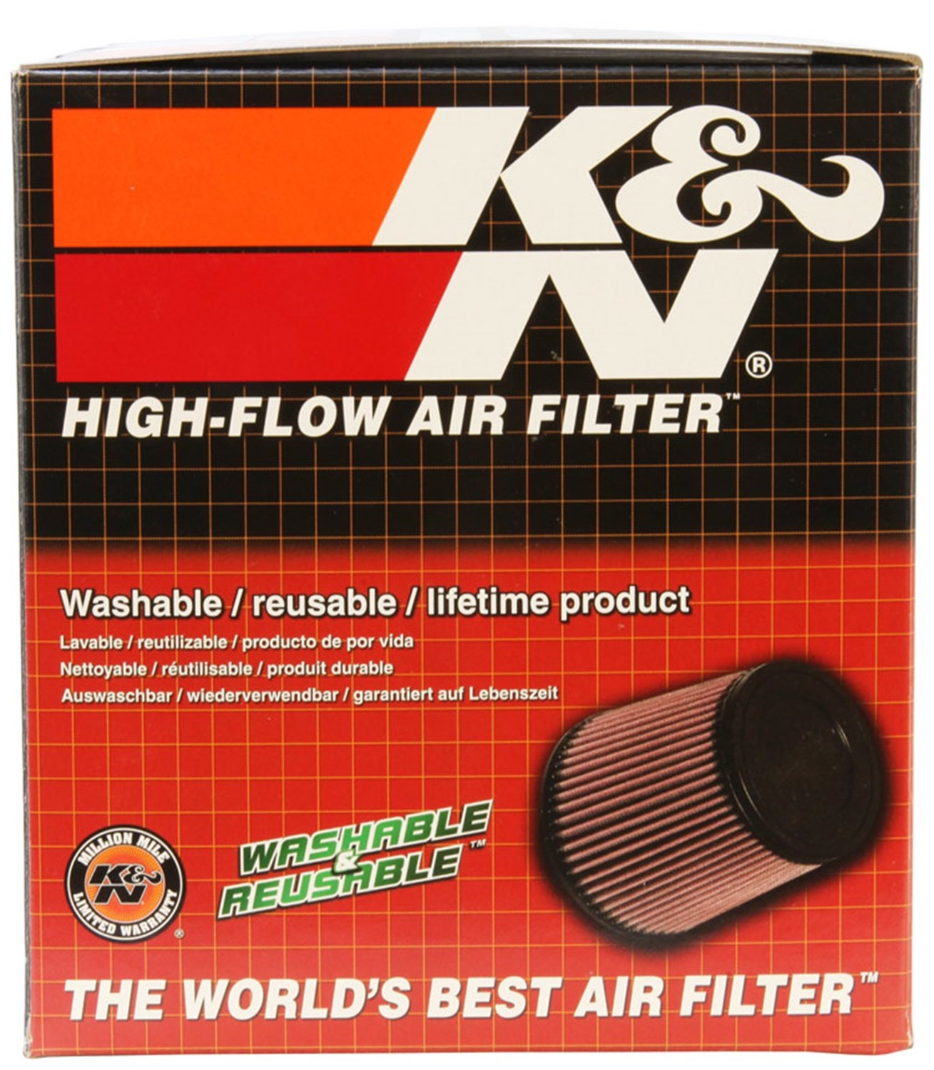 K&N Air Filter: High Performance, Premium, Washable, Industrial Replacement Engine Filter, Heavy Duty: E-3390