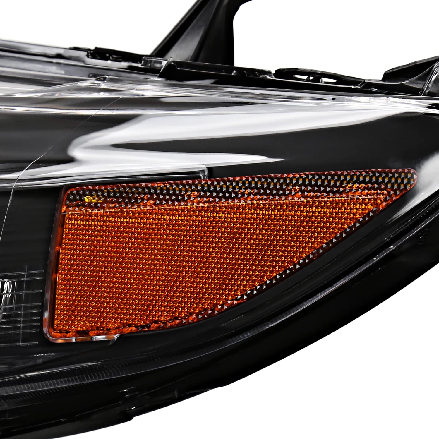 Black Projector Headlights SPEC-D TUNING Compatible with 2011-2020 Toyota Sienna, Left + Right Pair Headlamp Assembly
